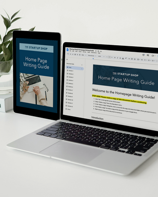 the homepage writing guide PDF and word document